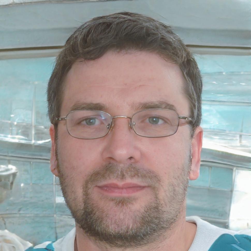 Retrato de Efrén Velázquez, instructor de técnicas de respiración